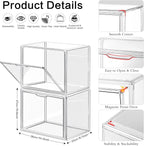 DILIBRA 4 Packs Clear Plastic Handbag Storage Organizer - Image 2