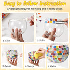 Remerry 2 Set Glass Mosaic Candle Holder Kit - Image 4