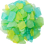 Keedolla Sea Glass for Crafts - 10 OZ Flat Frosted Seaglass Pieces Crushed for by Keedolla
