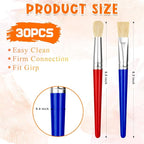 YGAOHF 30 Pcs Paint Brushes for Kids - Image 3