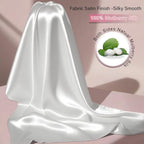 Mulberry Silk King Size Pillow Cases Set of 2, Ultra Smooth Soft Breathable - Image 2