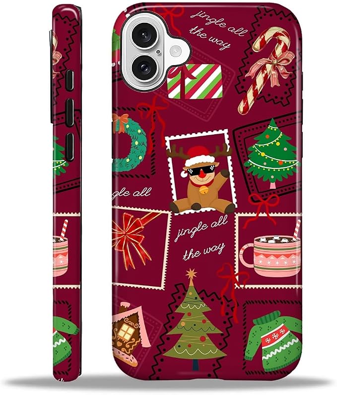Case for iPhone 16 Plus, Scratch Resistant Hybrid Double Layer Hard by Toulas