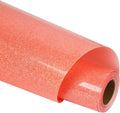 guangyintong Heat Transfer Vinyl Glow Glitter Orange Red HTV Rolls, Glitter HTV by guangyintong