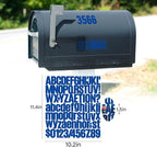 Letter Stickers, Mailbox Numbers, 1.5 Inch Waterproof Vinyl Alphabet | 1 - Image 2
