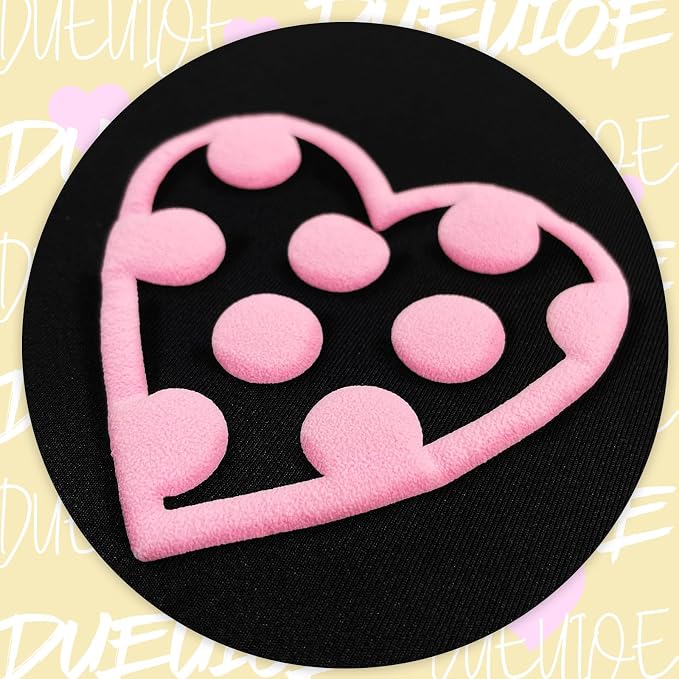 DUEUIOE Light Pink Puff Vinyl Heat Transfer 12Inch x 6Ft, Puff Htv - Image 2