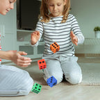 MIDELONG Foam Dice Set, 1.5 Inch Large Assorted Colorful Foam Dice Cubes - Image 4