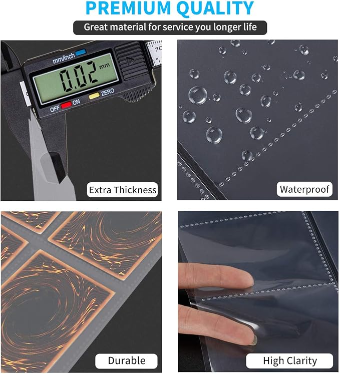 Trading Card Sleeves, JIQEZNL 1440 Pockets Premium Double Side Baseball Card - Image 3