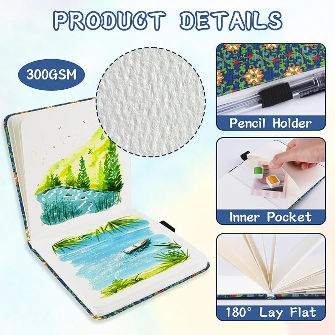 5x5 Handy Portable Handmade Cloth Fabric Hardcover Sewing Binding Travel - Image 4