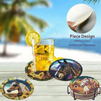 Zythron 8 Pack Diamond Art Coasters, Horse Diamond Painting Coasters Kits | - Image 4