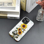 ZHEGAILIAN Case for iPhone 16 Pro, Sunflower Faux Stained Glass Effect Durable - Image 4