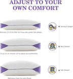 HOMELAB Adjustable Shredded Memory Foam Pillow King Size, Cooling Bed Pillow - Image 8