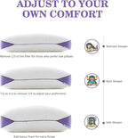 HOMELAB Adjustable Shredded Memory Foam Pillows Queen Size, Cooling Bed Pillows - Image 9