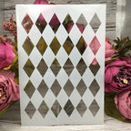 TIAMECH A4 Reusable Checkerboard Harlequin Stencil - Image 5