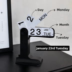Perpetual Calendar, Standing Flip Calendar, Aesthetic Reusable Daily Page - Image 4