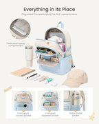LOVEVOOK School Backpack for Teen Girls & College Students, Large Capacity - Image 2