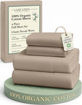LANE LINEN 100% Organic Cotton Sheets Set, Pure Organic Cotton Long- Staple by LaneLinen
