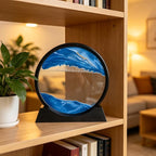 Kbkoudez Moving Sand Art Picture- Sand Art Liquid Motion 3D Sandscape, Round - Image 8