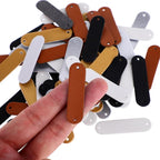 60pcs Handmade PU Leather Tags - Image 4