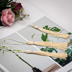 VAPKER 100 Pieces Peach Puff Color 13cm/5-Inch Silky Handmade Soft Tassels - Image 3