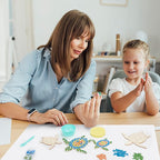 WEBEEDY 2 Set DIY Sea Turtle Mosaic Kit Wall Art Turtle DIY Craft Kit - Image 5