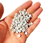 YMSDZHL Alphabet Beads A-Z 1300Pcs Letter Beads, Acrylic 4x7mm Round Letter - Image 4