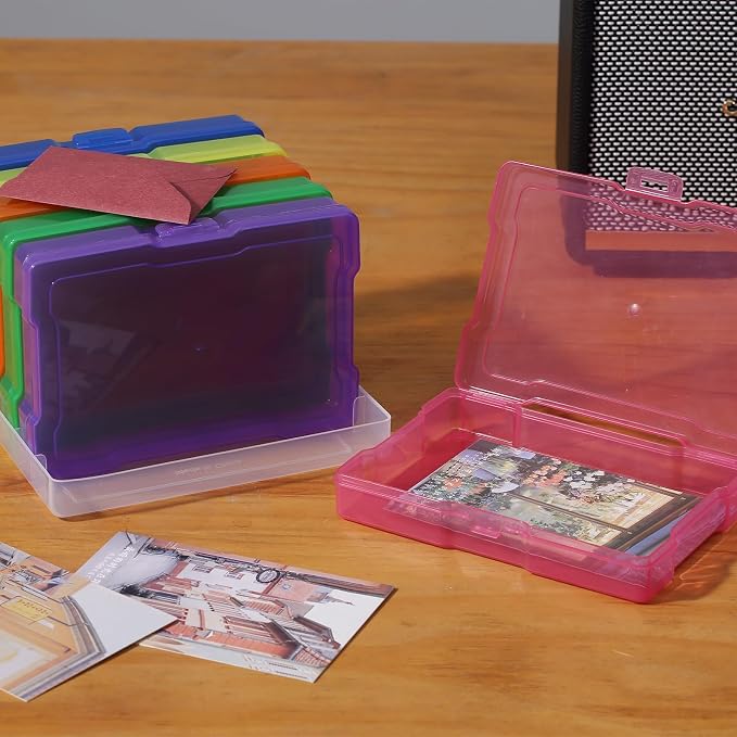 novelinks 6 Pcs 4"x6" Plastic Photo Storage Boxes - Image 3