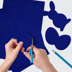 40 Pcs Deep Navy Blue Felt Fabric Sheet 8" x 12" Assorted Color Felt Fabric - Image 5