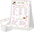 What's Your Tea Party Name Game Cards, Birthday Party Game Supplies, 1 Tea by QZCYU
