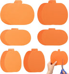 Ireer 48 Pcs Large Foam Pumpkin Cutouts 6 Inch Halloween Crafts Cutouts Fall by Ireer
