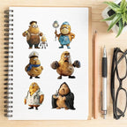 50PCS Funny Potato Meme Stickers Pack – Waterproof Clear Cute 3D Cartoon Potato - Image 4
