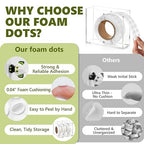 400 PCS 1mm Double Sided Foam Dots - Image 5