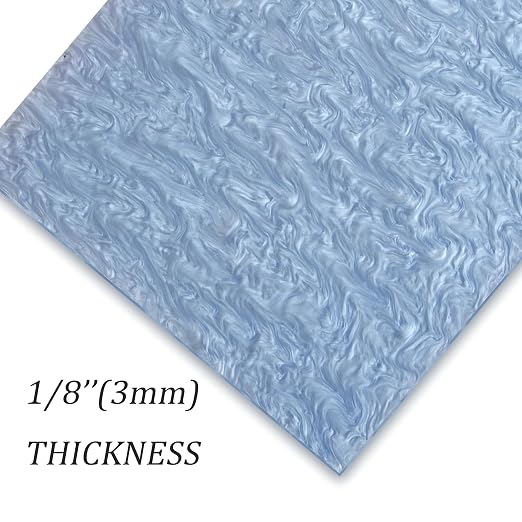 TOEPODO Pearlescent Ripple Cast Acrylic Sheets 1/8inch Thick Marble Acrylic - Image 2