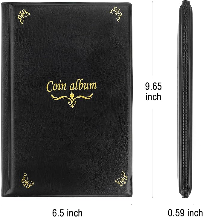 150 Pockets Coin Album, Penny Collecting Book, Souvenir Coins Collection Holder - Image 7