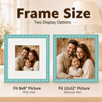 Solid Wood 12x12 Picture Frame Beaded Frame - Image 3