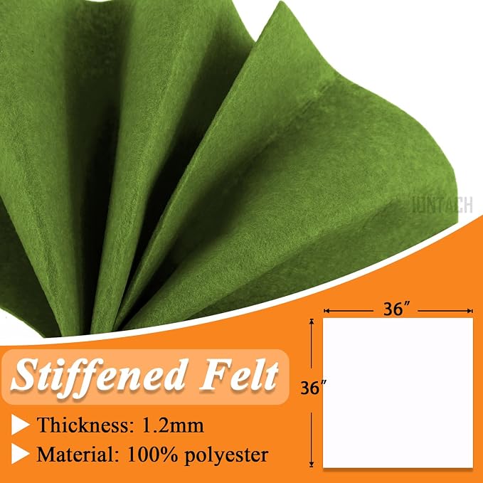 IONTACH 36" X 36" Stiff Felt Fabric 1.2mm Thick | Felt Sheet - Image 3