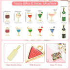 Enamel Food Charms Cute Assorted Food Pendants Sweet Dessert Charms - Image 2