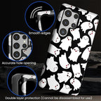 Case for Samsung Galaxy S25 Ultra Case, Halloween Ghosts Bats Design Hybrid - Image 5