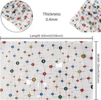 HYANG Transparent Ball PVC Super Clear Holographic Vinyl Faux Leather Sheets 1 - Image 4