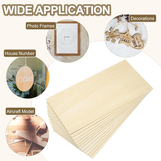 PATIKIL 8x16x1/8 Basswood Sheets - Image 7