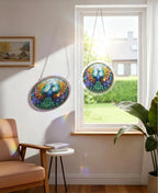 Acrylic Puzzle Suncatcher, Peacock Rainbow Feathers Sun Catcher - Image 3