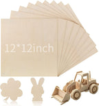 Vicenpal 24 Pcs Basswood Sheets 3 mm Plywood Sheets Unfinished Wood by Vicenpal