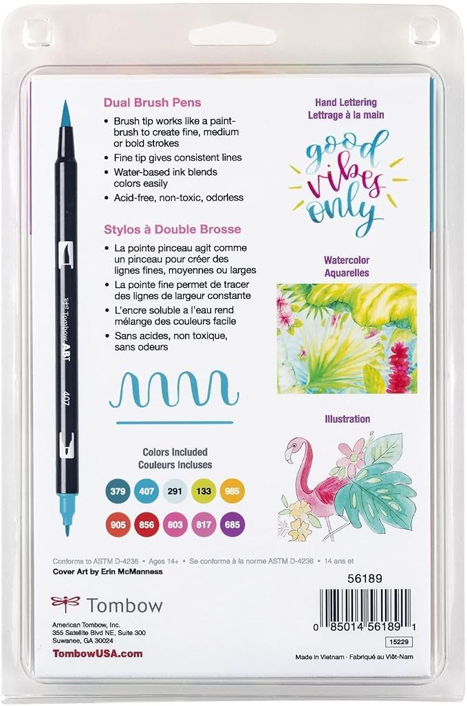Tombow 56189 Dual Brush Pen Art Markers, Brush and Fine Tip Markers - Image 12