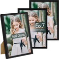upsimples 5x7 Picture Frame Set of 3, Made of High Definition Glass by upsimples