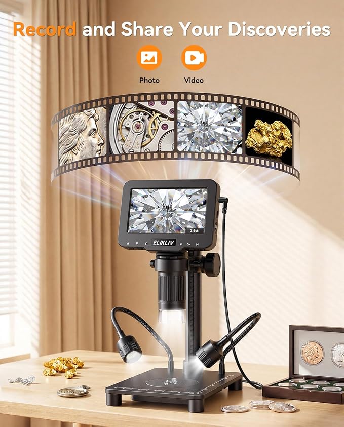 Elikliv Microscope with Weighing Scale, Digital Magnifier - Image 8
