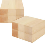 12 PCS 6x2x2 Inch Basswood Carving Blocks, Basswood Square Wood Blocks by SENJEOK
