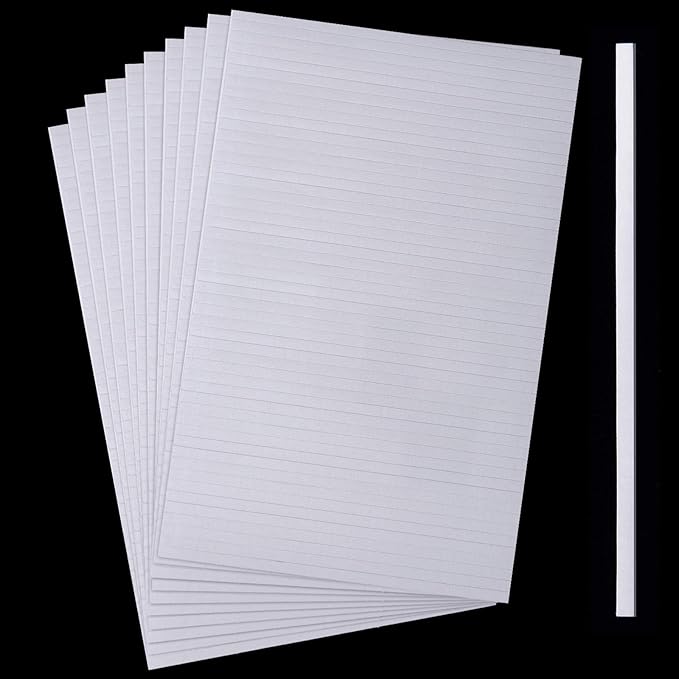 500 Pieces Double Sided Foam Strips, 3.9 in, Dual-Adhesive 3D Foam Tapes | Foam by Outus