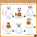 54Pcs Halloween Ghost Cutouts, Classroom Halloween Bulletin Board Paper Cutouts - Image 2