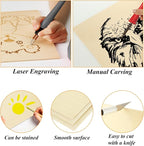 25Pcs 12 x 12 x 1/16 Inch Basswood Sheets, 1.5mm Unfinished Basswood Sheets - Image 4