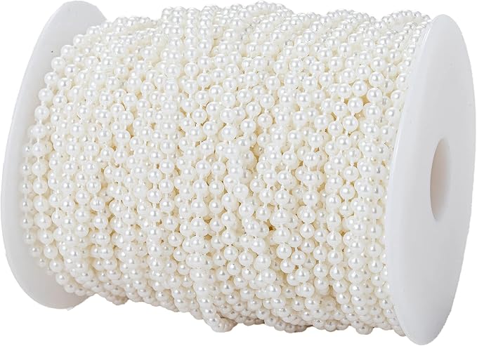 4mm Crafts Faux Pearl Beads Garland Pearl Bead Roll Strand of Pearls to by YoungJewl