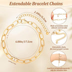 Mckanti 674 Pieces Charm Bracelet Making Kit, Including Paperclip Chain - Image 3